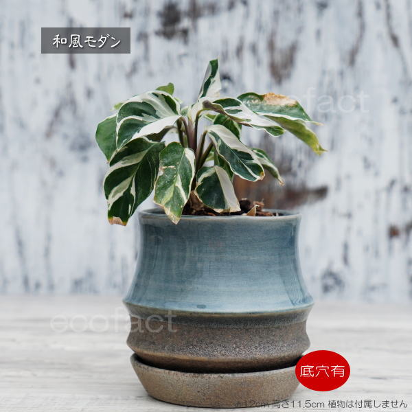 植木鉢 おしゃれ 陶器鉢 フラワーポット ミニポット 底穴あり sinowa s φ10cm プランター 園芸鉢 観葉植物 多肉植物 熱帯植物 アッシュグレイ