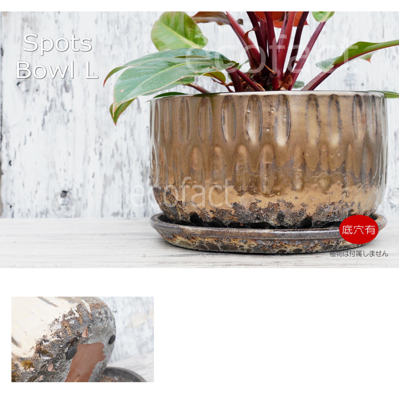 ポット 鉢 植木鉢 プランター おしゃれ 陶器 φ27cm スポッツボウルミックスL アッシュグレイ フラワーベース 花瓶 ガーデニング 園芸