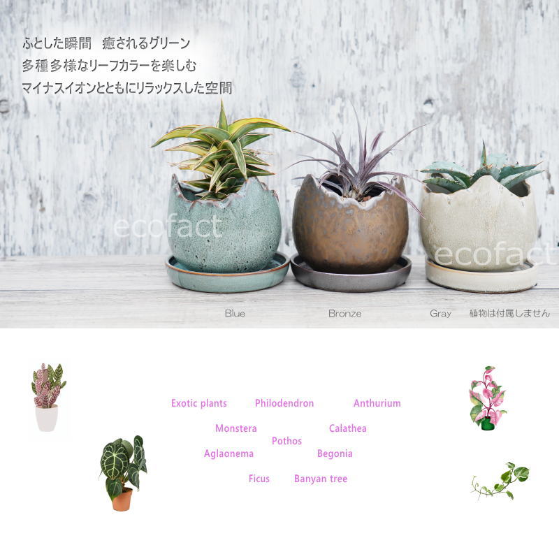 ポット 鉢 植木鉢 プランター おしゃれ 陶器 φ12cm Solmero S ブルー フラワーベース 花瓶 ガーデニング 園芸