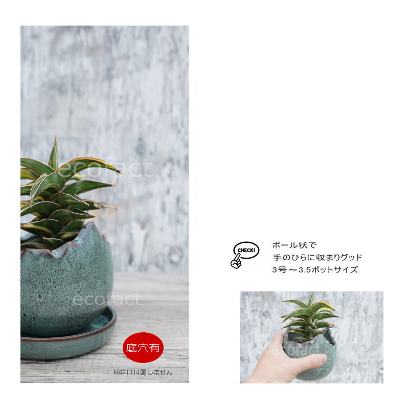 ポット 鉢 植木鉢 プランター おしゃれ 陶器 φ12cm Solmero S ブルー フラワーベース 花瓶 ガーデニング 園芸